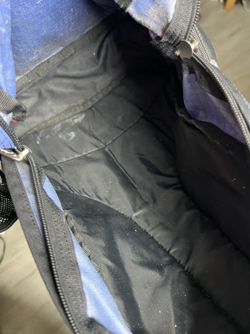 VINTAGE REI Little Teton Blue and Black Daypack with Bottle Pocket
